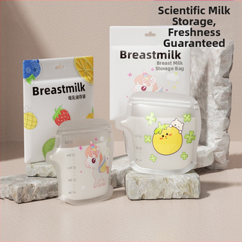 Torba za čuvanje majčinog mlijeka, tip izlaznog otvora (spout-type), prijenosna i jednokratna, kapacitet 120 ml, PET materijal, marka Tired