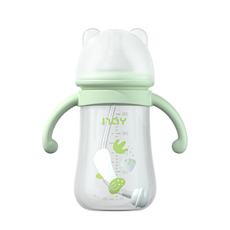 Μπιμπερό με χειρολαβή, ευρύ στόμιο, σχήματος κολοκύθας, λογότυπο εκτυπωμένο, πακέτο 72 τεμάχια