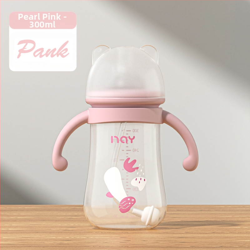 Μπιμπερό με χειρολαβή, ευρύ στόμιο, σχήματος κολοκύθας, λογότυπο εκτυπωμένο, πακέτο 72 τεμάχια