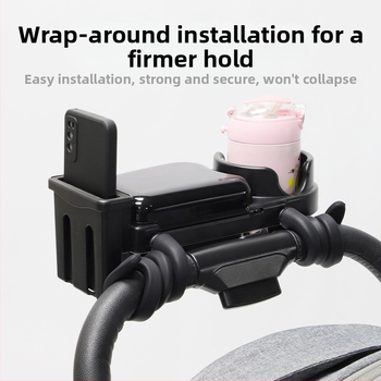 Tavă de masă pentru căruciorul de bebeluși cu suport universal pentru pahar, placă ABS – piese GODMY