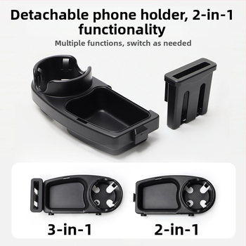 Tavă de masă pentru căruciorul de bebeluși cu suport universal pentru pahar, placă ABS – piese GODMY