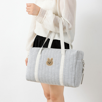 Emme ja beebi mähkmete kott vankrile, suur maht, kerge, vahvli kangas, veekindel Oxford vooder, kõver õlarihm