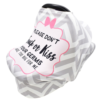 Κάλυμμα θηλάσμου για καρότσι με σκίαση ήλιου και προστασία από τον άνεμο, ύφασμα πολυεστέρα-βαμβάκι (94% σύνθεση), κατάλληλο για νεογέννητα έως 12 μηνών