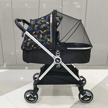 Δίκτυ προστασίας από κουνούπια για καρότσι μωρού, με πόρτα μονής οπής, σκελετός από PE, κατάλληλο για μωρά 1-2 ετών