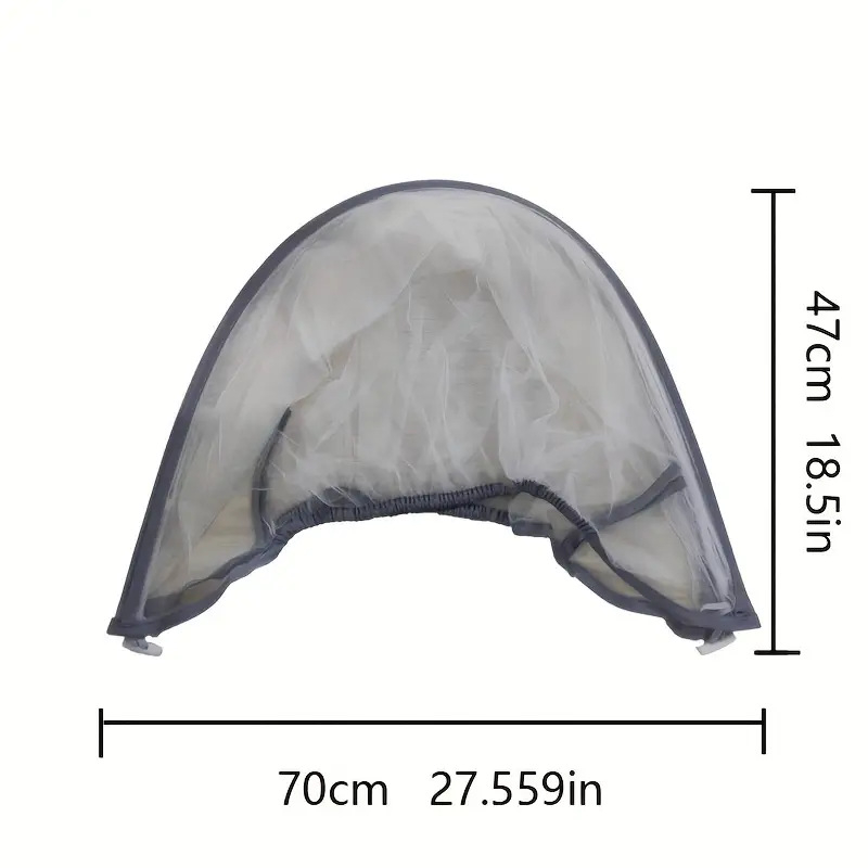 Δίκτυ προστασίας από κουνούπια για καρότσι μωρού, με πόρτα μονής οπής, σκελετός από PE, κατάλληλο για μωρά 1-2 ετών