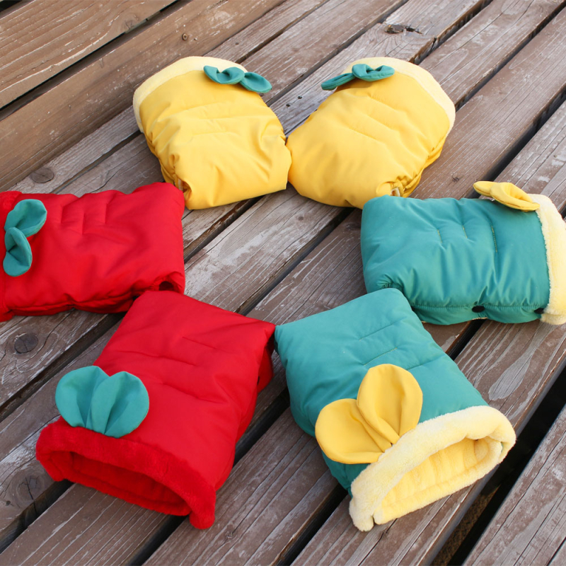 Anteyou ziemas bērnu ratu cimdi - silti, vēja izturīgi un ūdensizturīgi, ar French brushed materiālu