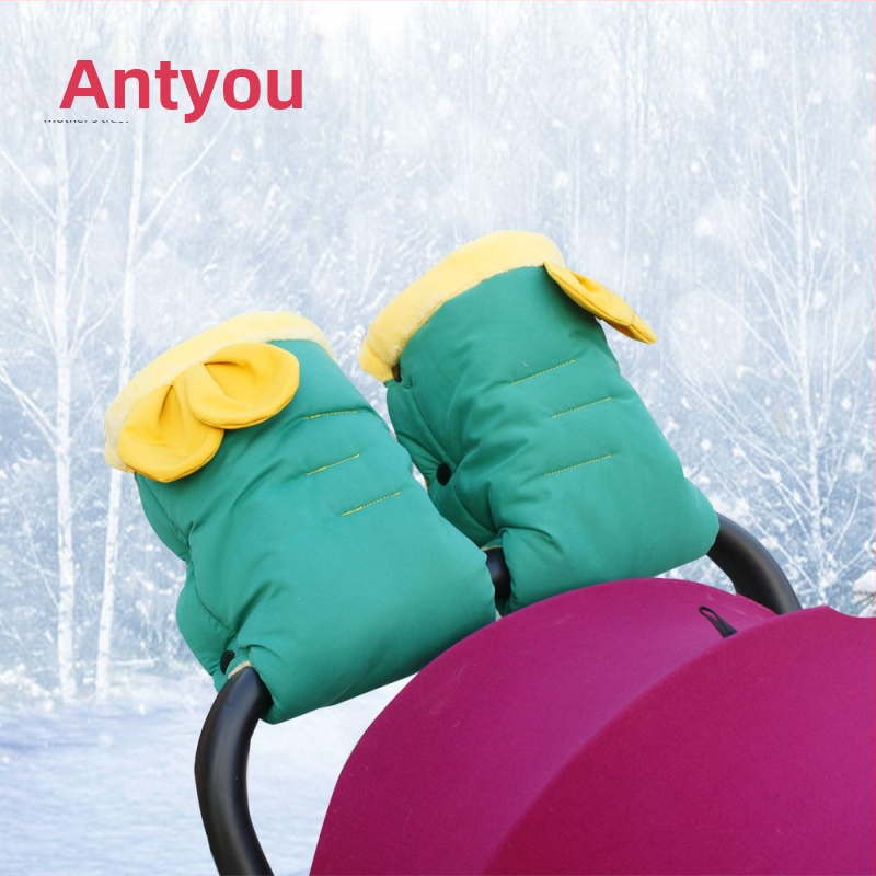 Anteyou ziemas bērnu ratu cimdi - silti, vēja izturīgi un ūdensizturīgi, ar French brushed materiālu