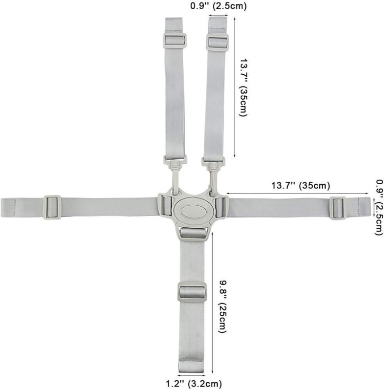Vaikų saugios maitinimo juostos, penkių taškų dizainas, 100 vnt. pakuotėje, vietinis produktas