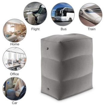 Φουσκωτή επιφάνεια ποδιών με PVC φλοκ, τριών στρώσεων κατασκευή, πάχος 0.25 mm, φορητή βάση ποδιών για ταξίδια HX0232