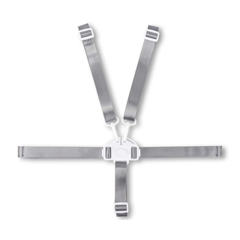 5-точков предпазен колан за детска количка и столче за хранене с регулируема подложка за рамо (нейлонова лента, катарама POM)