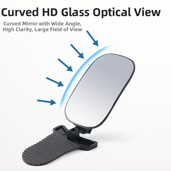 Automobilio vidinis galinio vaizdo veidrodėlis, 360° sukimasis, reguliuojamas; kūdikių stebėjimo veidrodėlis, skirtas transporto priemonėms su keturiais ratais