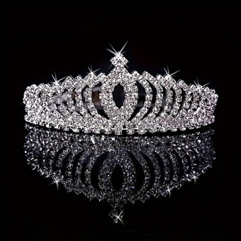 Rhinestone karūna galvai – universalus, elektroplakavimas, krištolai