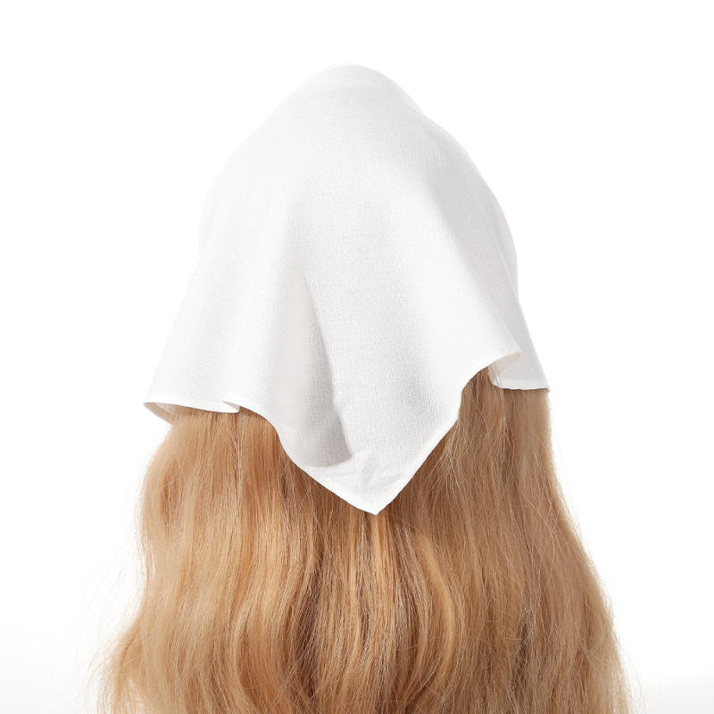 Šilkinė šalikėlių plaukų juostelė su geometriniu dizainu ir languotu raštu, atskirai įpakuota, 2023 m. vasara