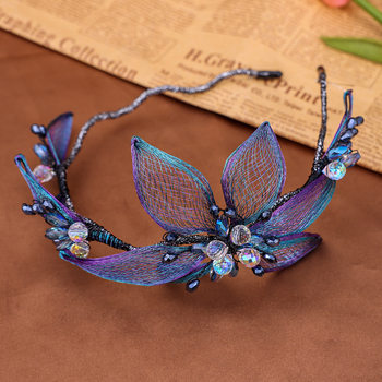 Plaukų juosta su gėlių motyvu, moteriško stiliaus, audinys, FD1646, 2024 m. pavasaris