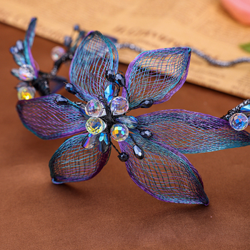 Plaukų juosta su gėlių motyvu, moteriško stiliaus, audinys, FD1646, 2024 m. pavasaris