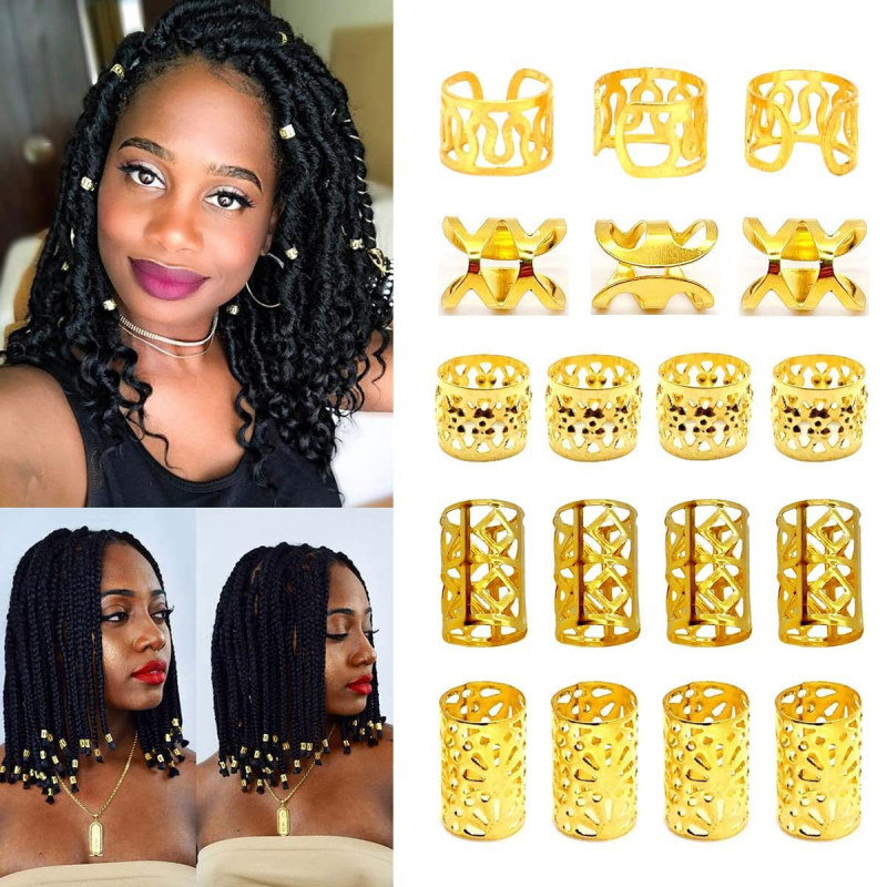 Inel pentru păr cu model Totem, aliaj, placare electrolitică, stil retro