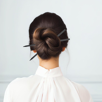 Medinis plaukų segtukas – naujojo kinų stiliaus, paprastas retro plaukų aksesuaras, galvos apdaila, 2024 m. vasara