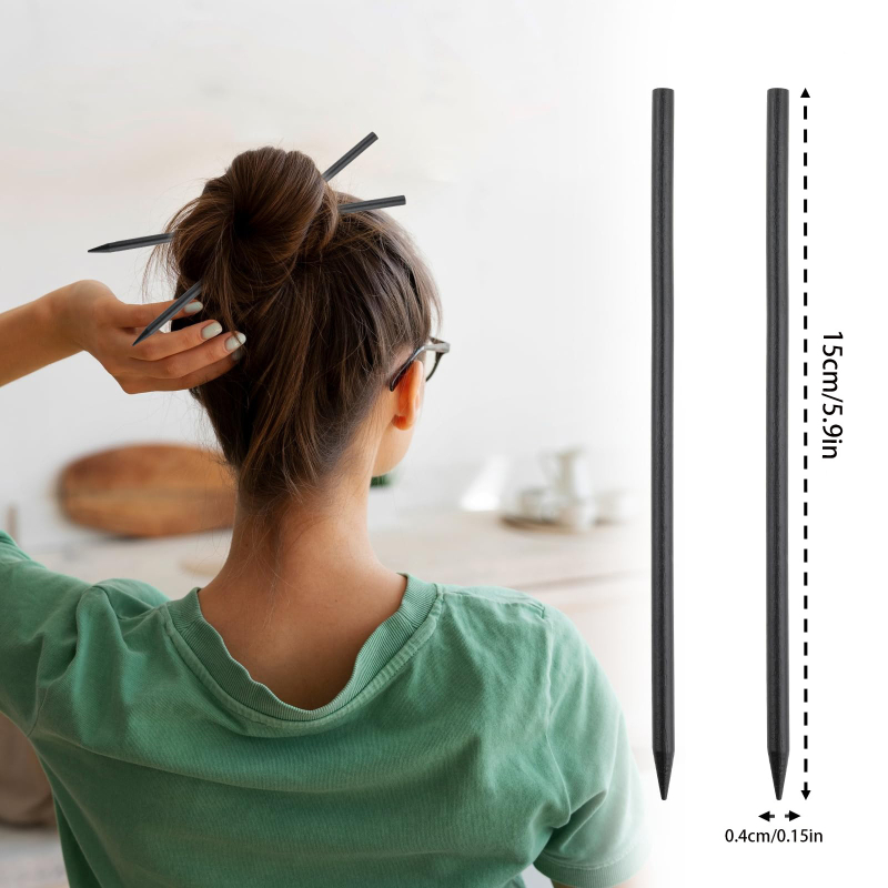 Medinis plaukų segtukas – naujojo kinų stiliaus, paprastas retro plaukų aksesuaras, galvos apdaila, 2024 m. vasara