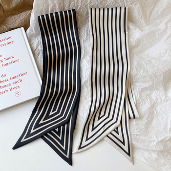 Шал със скандинавски райета и минималистичен дизайн, полиестер, съдържание 51–60%, летен сезон