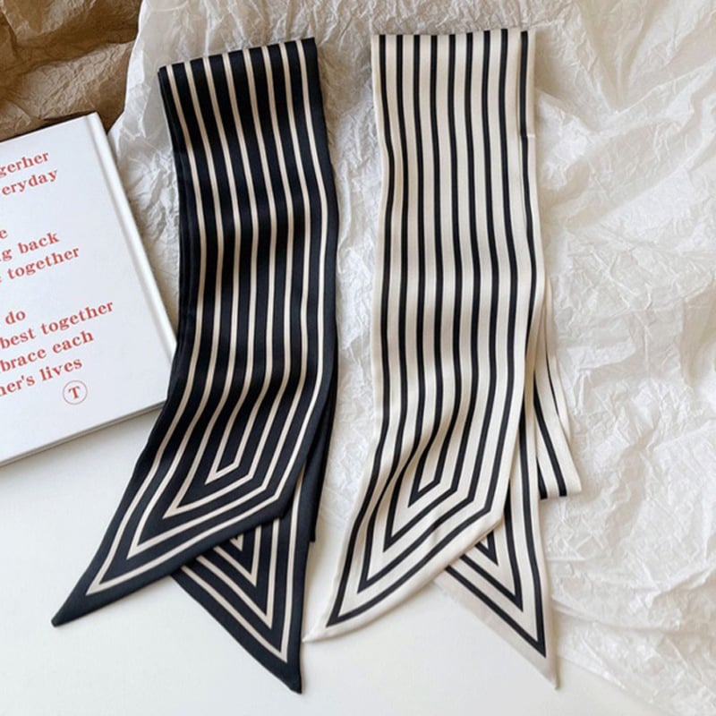 Шал със скандинавски райета и минималистичен дизайн, полиестер, съдържание 51–60%, летен сезон