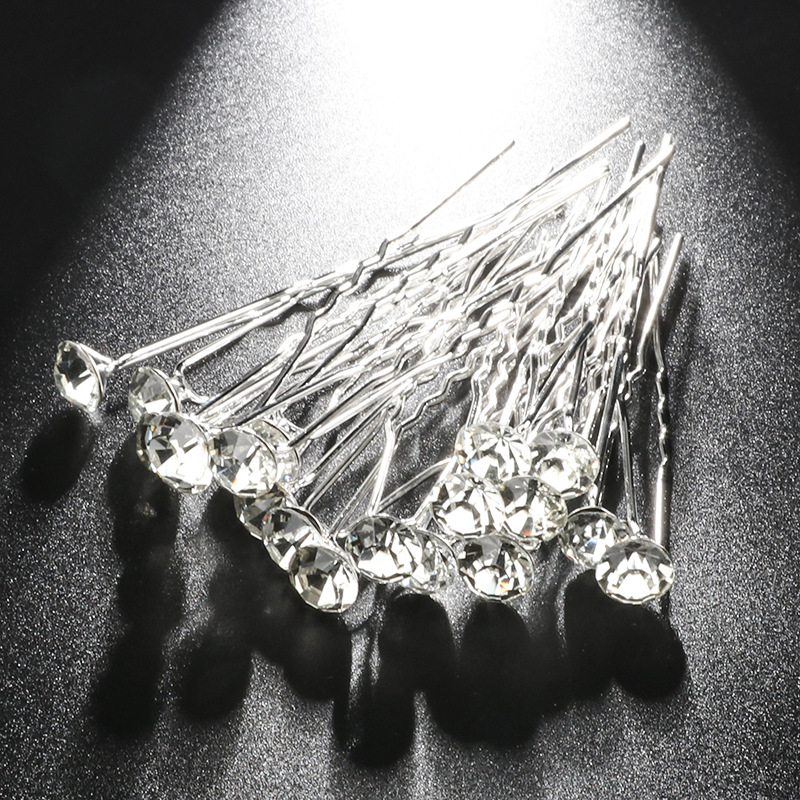 U formos plaukų segtukas su krištolais, geometriškas stilius, įkvėptas japonų ir korėjiečių, vestuvėms, atskiras įpakavimas, KS-002