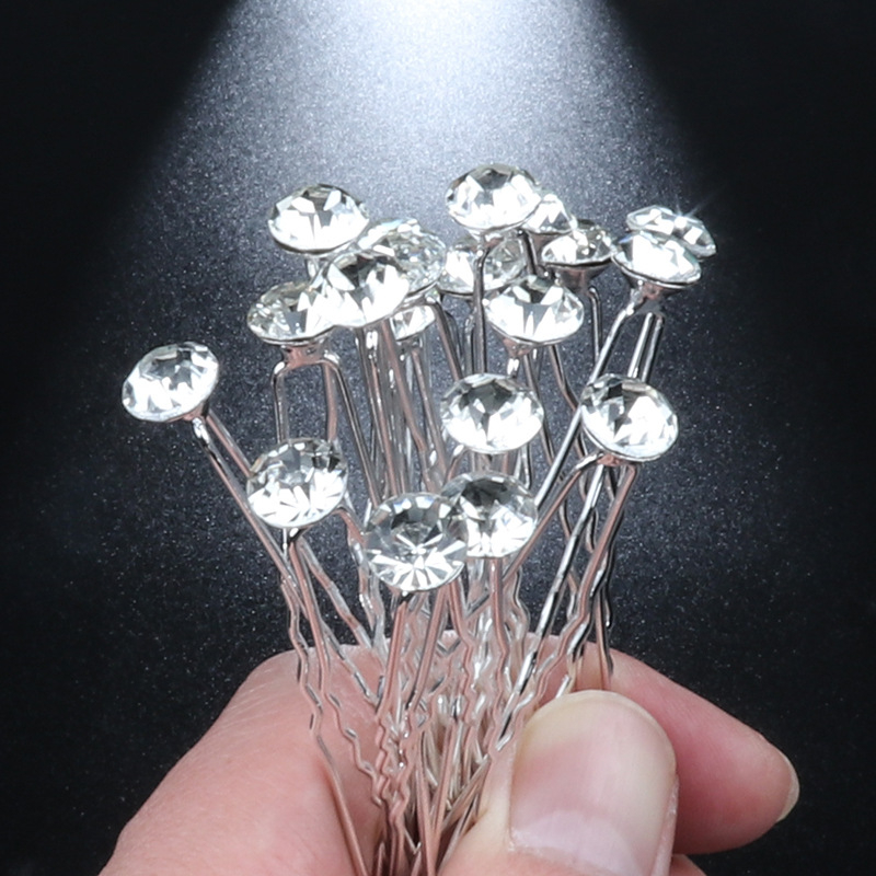 U formos plaukų segtukas su krištolais, geometriškas stilius, įkvėptas japonų ir korėjiečių, vestuvėms, atskiras įpakavimas, KS-002