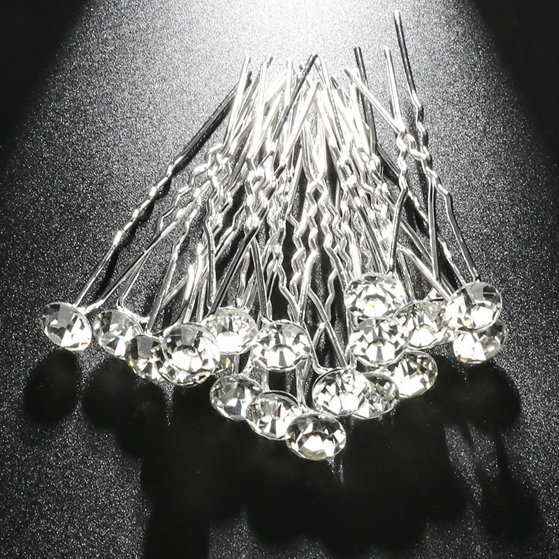 U formos plaukų segtukas su krištolais, geometriškas stilius, įkvėptas japonų ir korėjiečių, vestuvėms, atskiras įpakavimas, KS-002