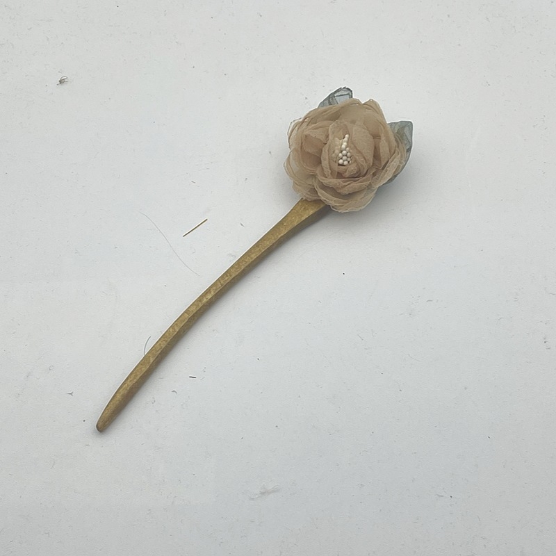 Ξύλινο τσιμπιδάκι μαλλιών σε ρετρό στυλ με φλοράλ διακόσμηση για αξεσουάρ κεφαλιού (Υλικό: Ξύλο; Στυλ: Vintage; Διακόσμηση: Λουλούδι; Κατηγορία προϊόντος: Αξεσουάρ κεφαλιού; Έτος/Σεζόν: Καλοκαίρι 2024)