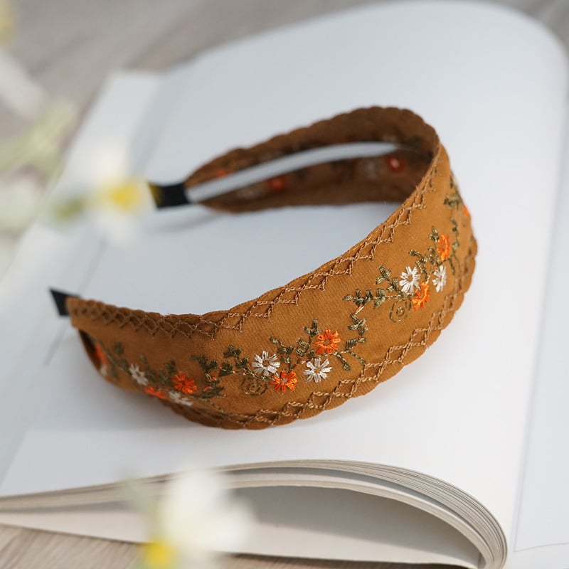 YOAPOE Jewelry етно-стил ръчно изработена платнена лента за глава, ретро дизайн