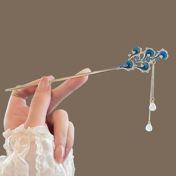 Plaukų segtukas su kutais - vintage stilius, lydinys, bangų dizainas, dažyta danga, 2024 m. pavasaris, galvos aksesuaras