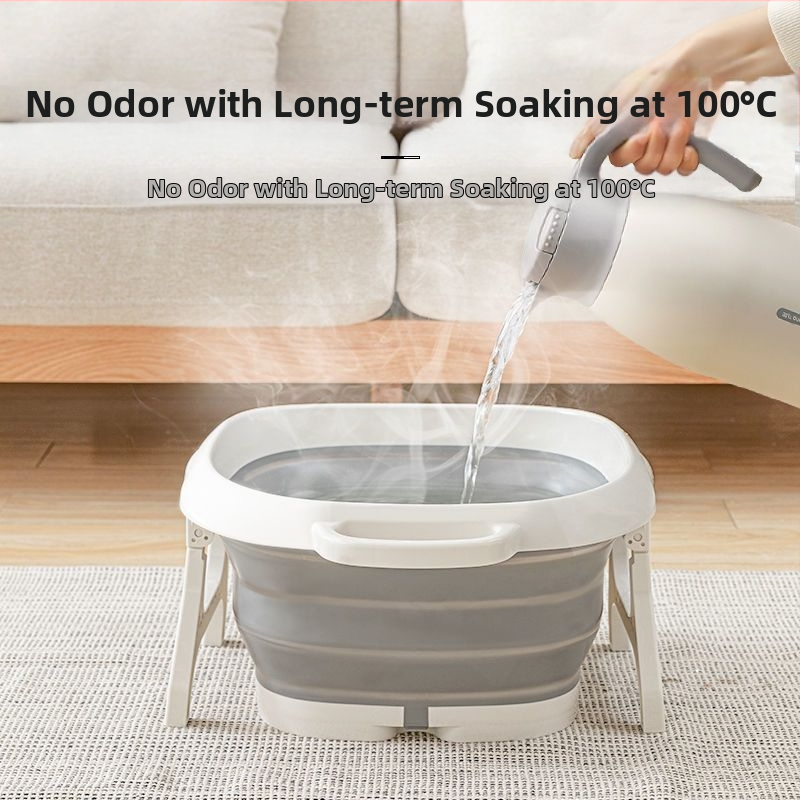 Сгъваема ваничка за крака с масажна функция — преносима пластмасова ваничка за крак (PP+TPR)