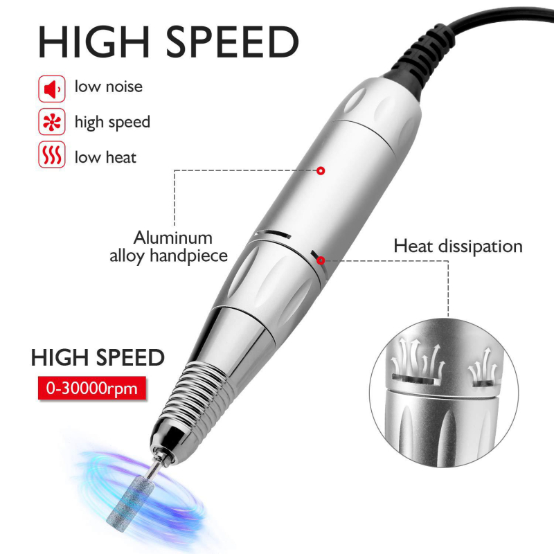 Nagų poliravimo rašiklis su metalo šlifavimo rankena – Billions, Nail polisher modelis, kilmė Guangzhou