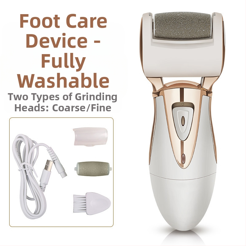 Elektrinis pėdų šlifuoklis JD505R – pašalina negyvą odą ir nuospaudas, pedikiūras pėdai, 5W galia, visiškai plaunamas korpusas (JD505R, 5W, visiškai plaunamas korpusas)