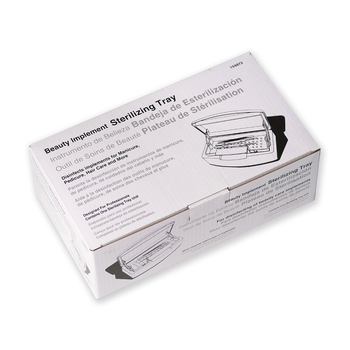 Κουτί απολύμανσης και αποθήκευσης εργαλείων νυχιών, 80 g, πλαστικό, ιδιωτική ετικέτα διαθέσιμη