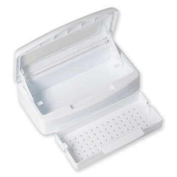 Κουτί απολύμανσης και αποθήκευσης εργαλείων νυχιών, 80 g, πλαστικό, ιδιωτική ετικέτα διαθέσιμη