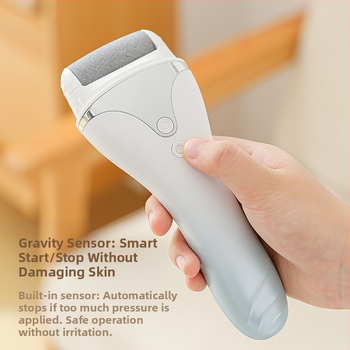 Elektrinis kojų šlifuoklis pedikiūrai, automatinis, pašalina kalusus ir negyvą odą, su pėdų šlifavimo akmeniu — Shaoshun