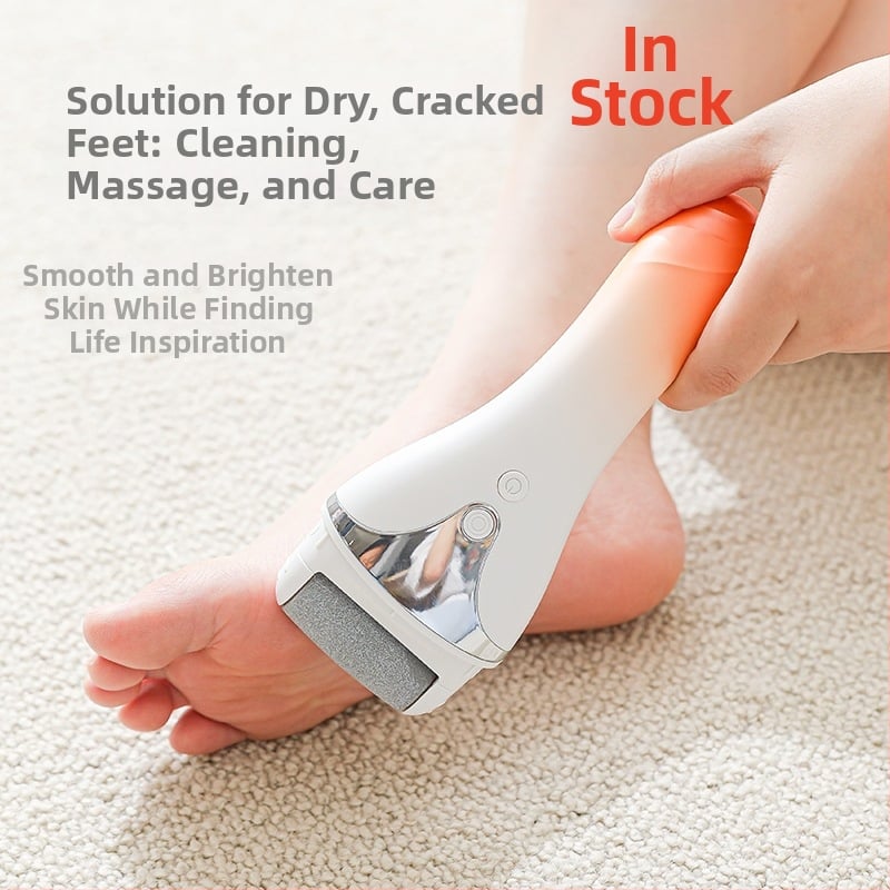 Elektrinis kojų šlifuoklis pedikiūrai, automatinis, pašalina kalusus ir negyvą odą, su pėdų šlifavimo akmeniu — Shaoshun