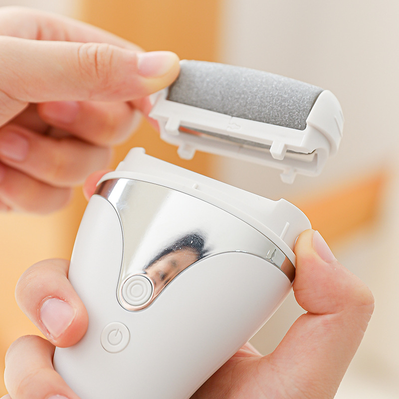 Elektrinis kojų šlifuoklis pedikiūrai, automatinis, pašalina kalusus ir negyvą odą, su pėdų šlifavimo akmeniu — Shaoshun