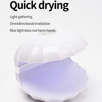 Lingchihao Shell Fototerapijos lemputė — nešiojama LED nagų gelio lako džiovinimo lemputė