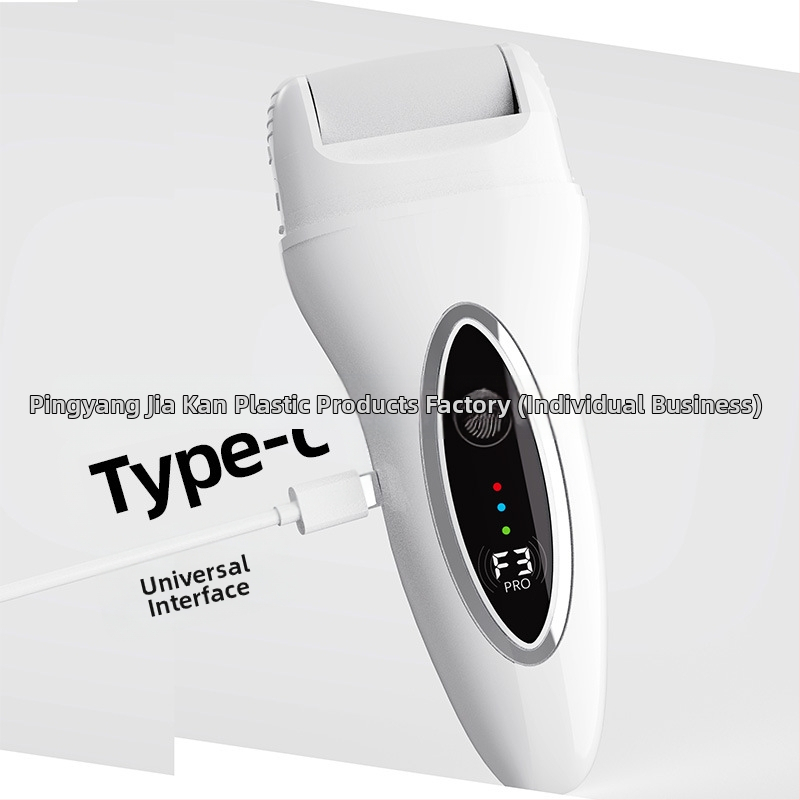 Elektrinis pėdų šlifuoklis pedikiūrui, negyvos odos šalinimui, plaunamas, įkraunamas, su skaitmeniniu ekranu ir apšvietimu (2024 m. modelis)