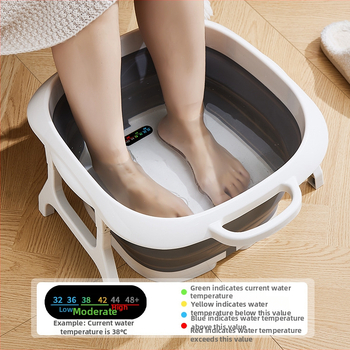 Sulankstoma kojų vonelė su masažu, plastikinė, Duofu, suaugusiems, kojų mirkyti