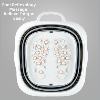 Sulankstoma kojų vonelė su masažu, plastikinė, Duofu, suaugusiems, kojų mirkyti