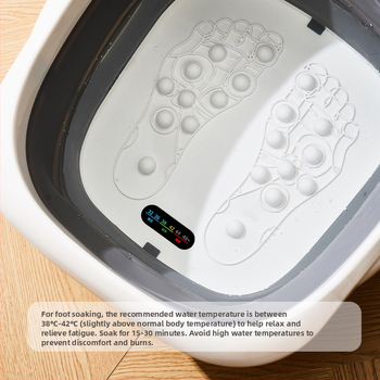 Sulankstoma kojų vonelė su masažu, plastikinė, Duofu, suaugusiems, kojų mirkyti