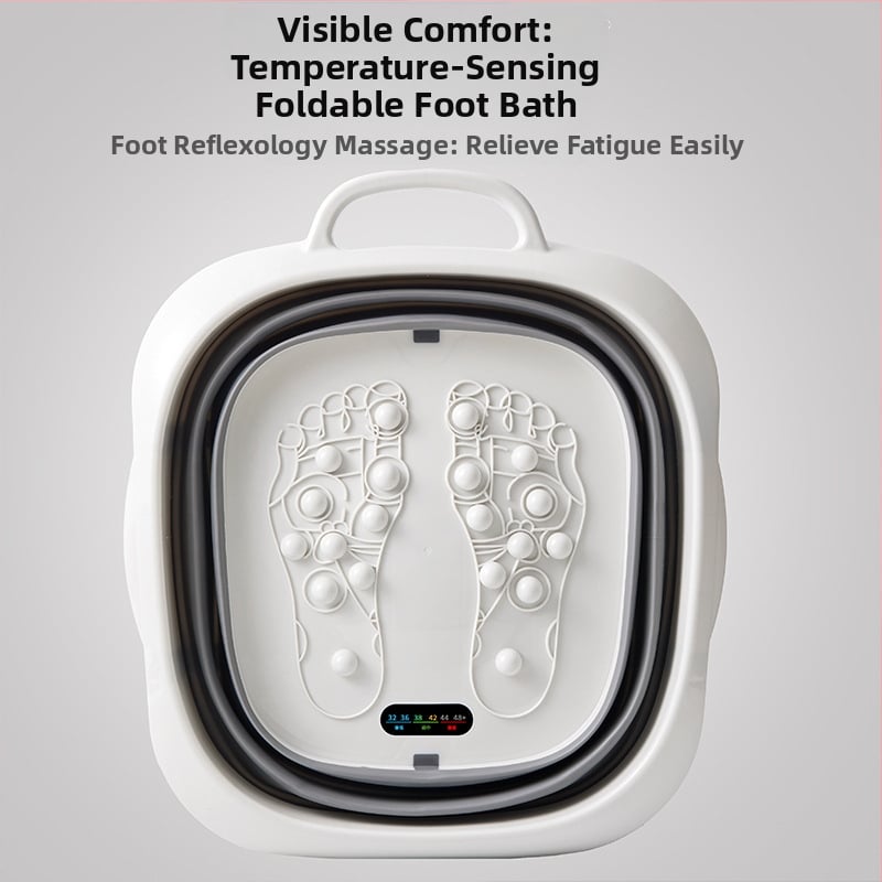 Sulankstoma kojų vonelė su masažu, plastikinė, Duofu, suaugusiems, kojų mirkyti