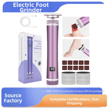 Įkraunamas, nešiojamas pedikiūro elektrinis šlifuoklis kojoms su ekranu; šveičia mirusią odą ir pašalina nuospaudas