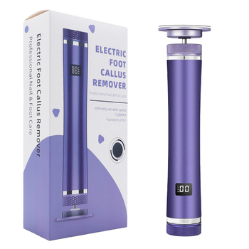 Įkraunamas, nešiojamas pedikiūro elektrinis šlifuoklis kojoms su ekranu; šveičia mirusią odą ir pašalina nuospaudas