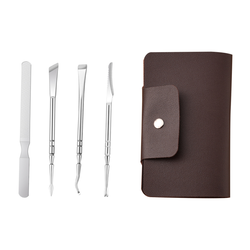 Ανοξείδωτο μαχαίρι περιποίησης ποδιών με απολεπιστικό πιρούνι για κάλους, τετράγωνη κεφαλή λείανσης, κουτί 300 τεμάχια