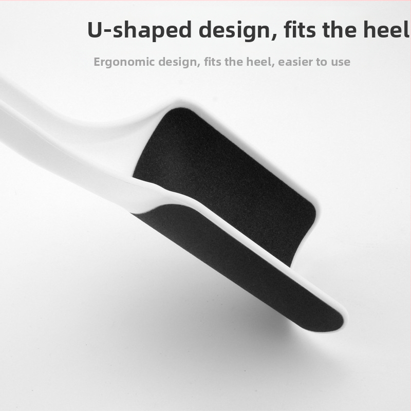 SHANG EN У-образен двустранен пила за крака с матова повърхност за премахване на мъртва кожа, педикюр инструмент, ABS пластмаса, 200 бр