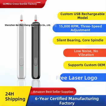 Nagu freza – nešiojama įkraunama piešik tipo elektrinė nagų freza, modelis M6, OEM ženklas, Shenzhen, Guangdong