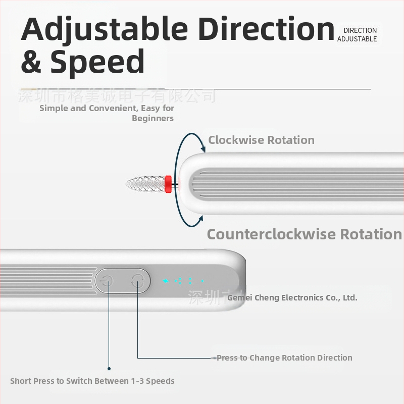 Портативна акумулаторна фреза за нокти – пен-тип електрическа фреза за нокти, модел M6, OEM марка, Шънжен, Гуандонг